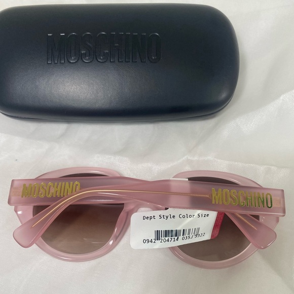 MOSCHINO pink trendy large round sunglasses 🕶️ 🩷 - Picture 6 of 11